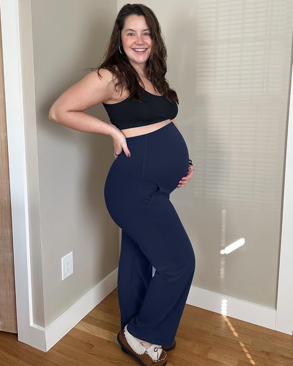 Thumbnail 2 de G4Free Maternity Trousers: Over Bump Stretch Yoga Pants with Pockets (Petite/Regular/Tall)