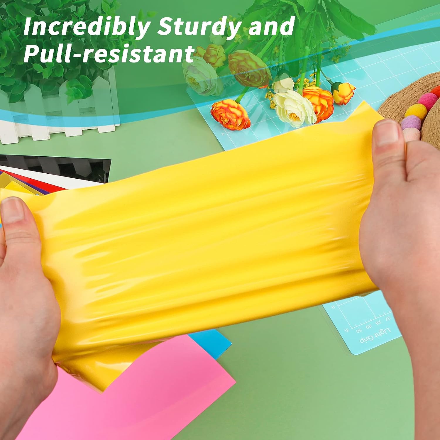 Thumbnail 2 de IModeur 50 Pack Heat Transfer Vinyl Sheets (Including 4 Glitter Colours) 30.5 x 20 cm for Silhouette Cameo