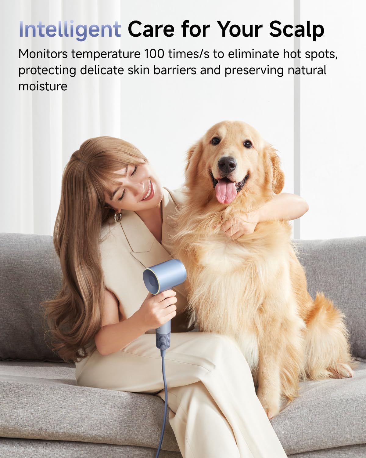 Detalle de Laifen Swift Special Hair Dryer: High-Speed 110k RPM Brushless Power for Fast, Frizz-Free Drying
