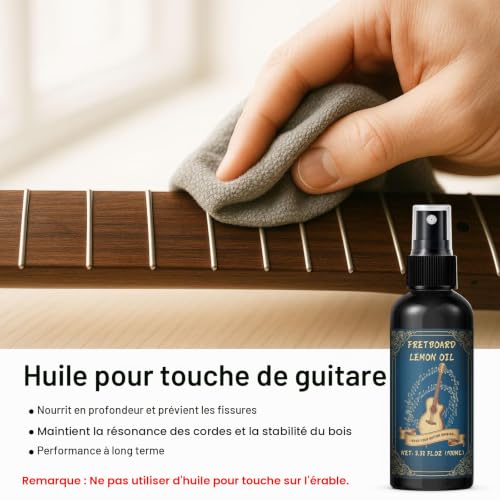Thumbnail 4 de 1DFAUL Kit de nettoyage de guitare 9 pièces – entretien complet pour toutes les guitares