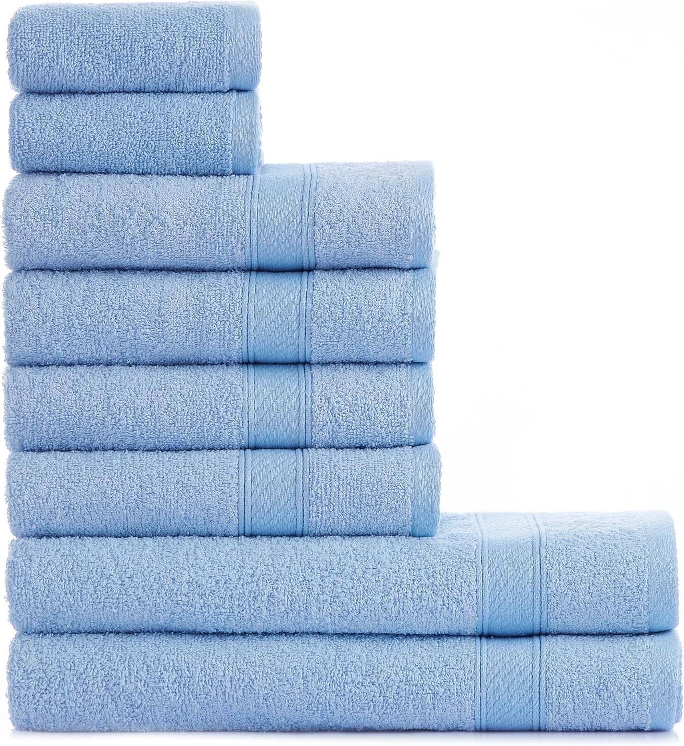 Thumbnail 4 de nottoc Handtücher-Set Gelb (8-tlg.) – 2 Badetücher 70x140, 4 Handtücher 50x90 & 4 Gästehandtücher 30x50