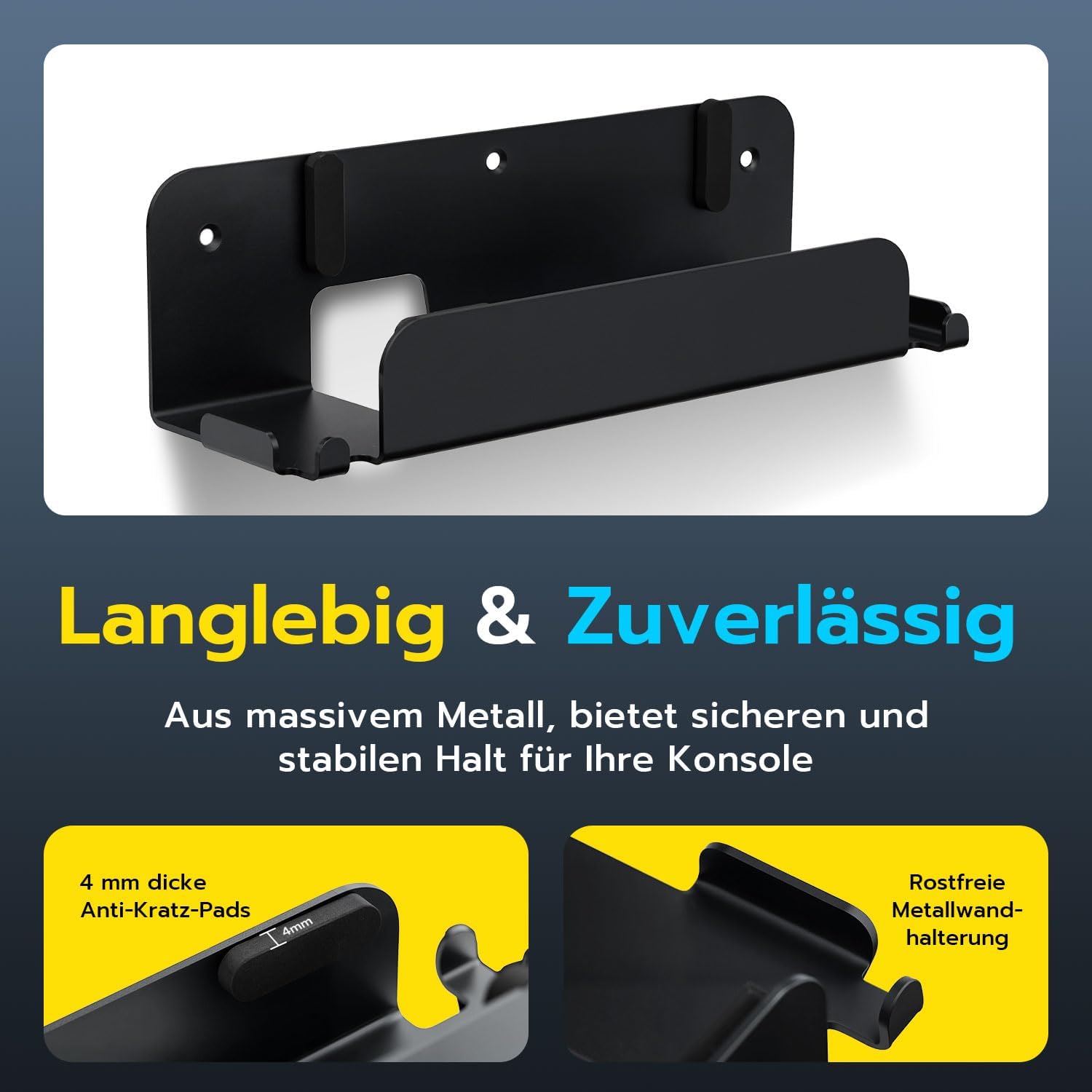 Thumbnail 2 de Wigearss Wandhalterung aus Metall für Nintendo Switch 2 – stabile Lösung mit JoyCon-Haken und Pro Controller Halter