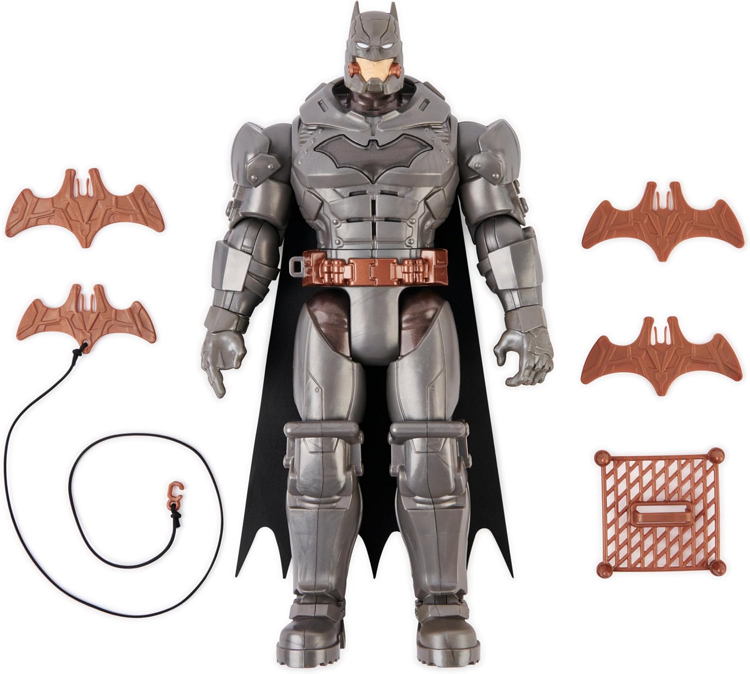Thumbnail 6 de DC Comics Batman Personaggio Deluxe Battle Strike da 30 cm con 5 accessori e oltre 20 suoni
