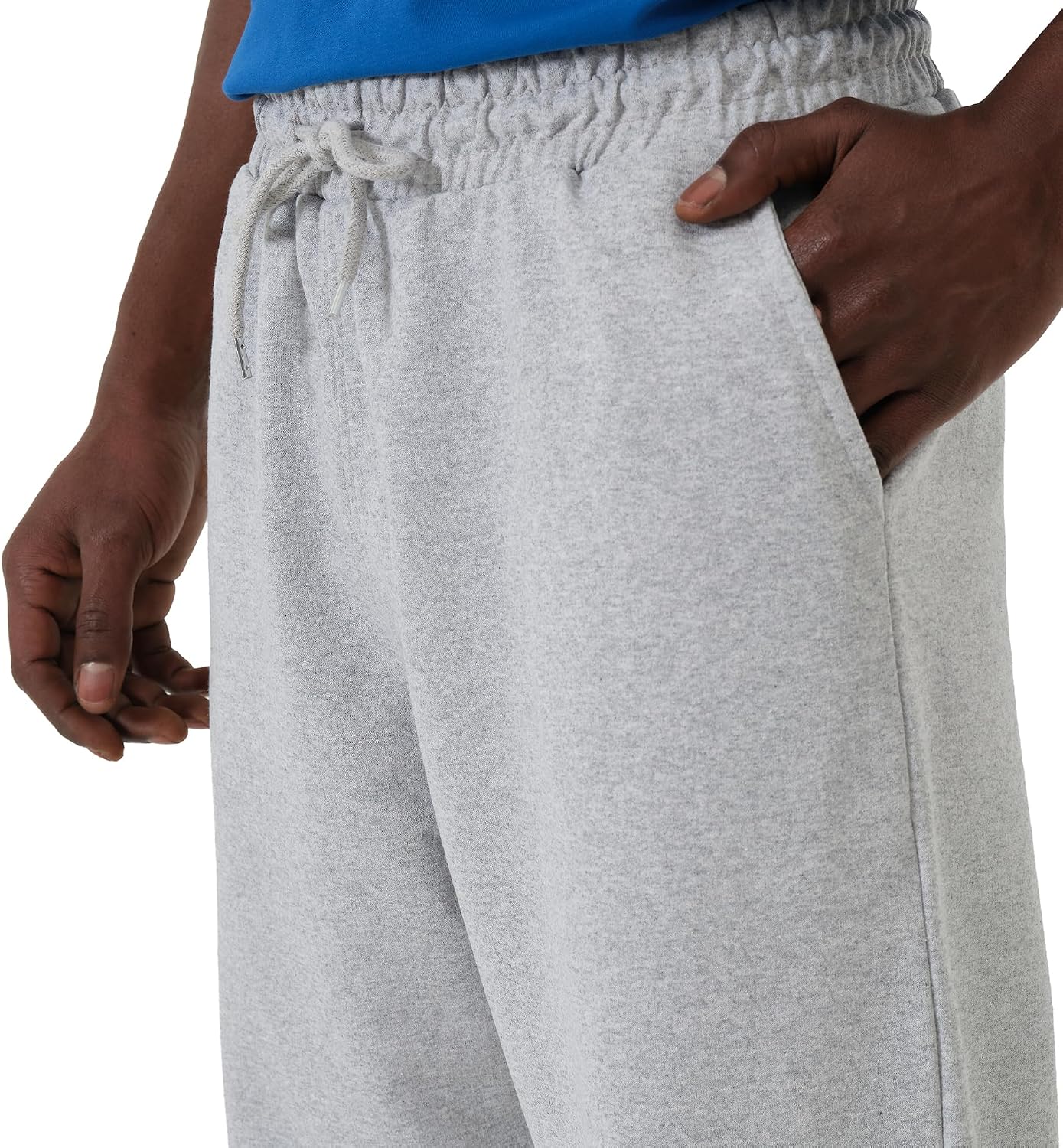Detalle de ROSS CAMP heren joggingbroek met trekkoord, twee zakken en geribde boorden