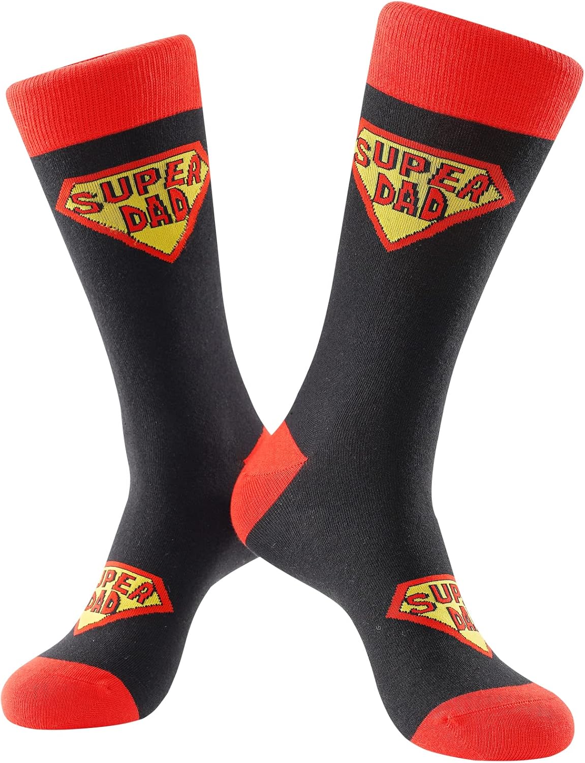 Thumbnail 1 de BISOUSOX Funny Dad Socks: Best Dad Ever / Super Dad cotton novelty socks for Fathers Day