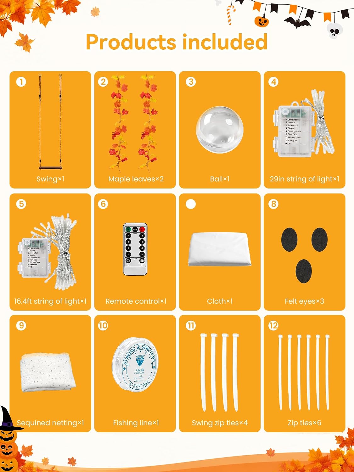 Thumbnail 6 de AYGXU Halloween Ghost Decoration, 5.3 ft