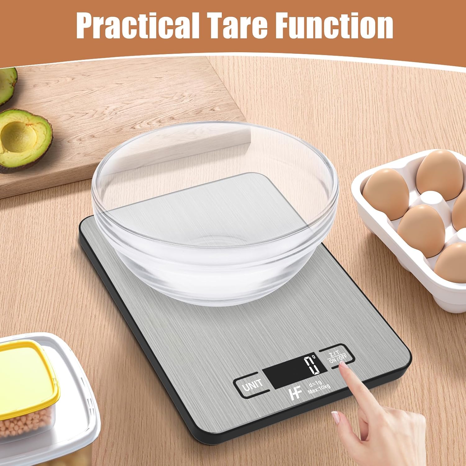 Thumbnail 5 de HomeFashion Large digital kitchen scale 10kg