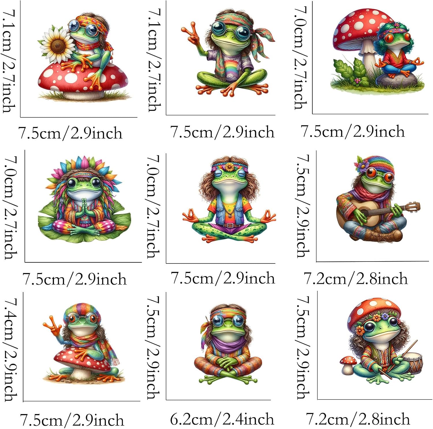 Detalle 2 de Iron-On Patches, 9-Piece Set