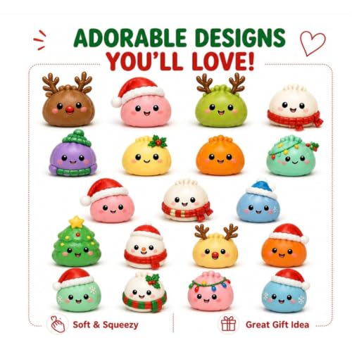 Thumbnail 3 de Squishy Adventskalender 2026 von GONGXIFC – Dumpling Squishy Weihnachtskalender B