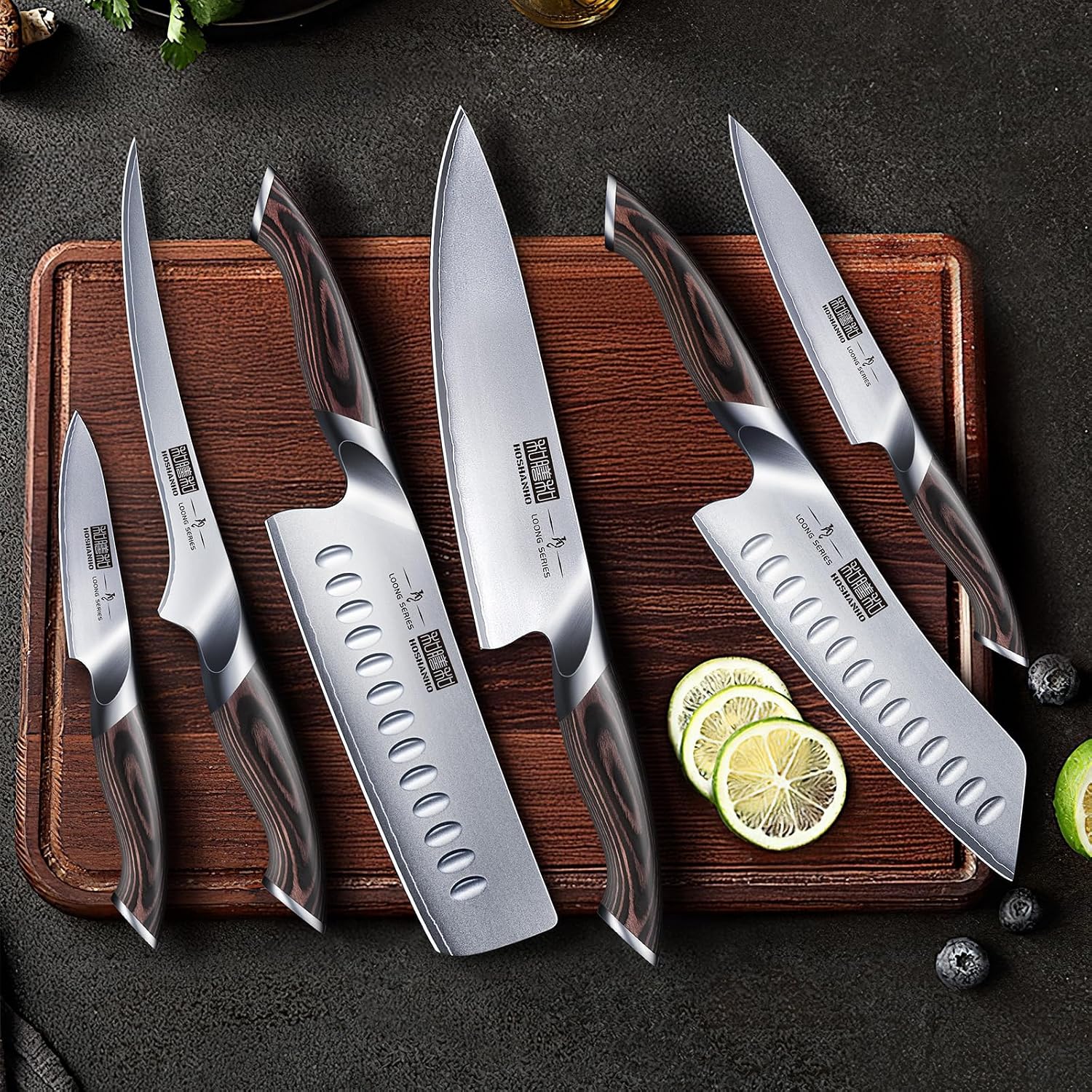 Detalle de HOSHANHO Kitchen Knife Set, 7-Piece