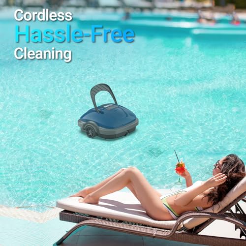 Detalle 2 de WINNY POOL CLEANER robot piscine sans fil, 80 mÂČ đ°
