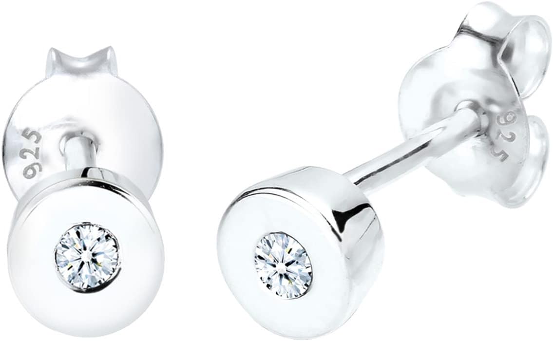Detalle de Elli DIAMONDS Diamant Ohrringe Basic
