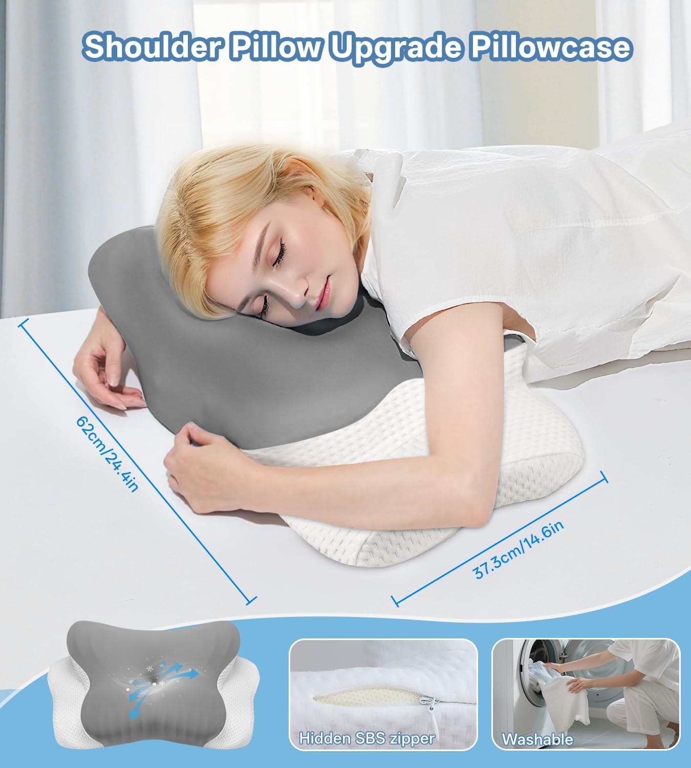 Detalle de MISSCOZY HK30001 ergonomic neck support pillow