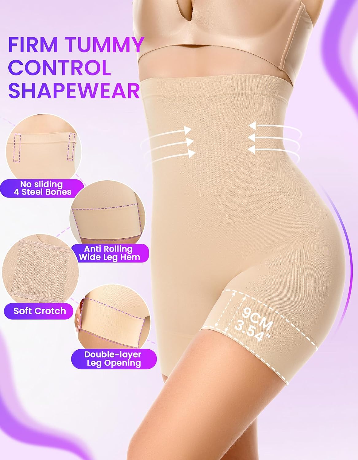 Detalle de SIMIYA Shapewear Shorts