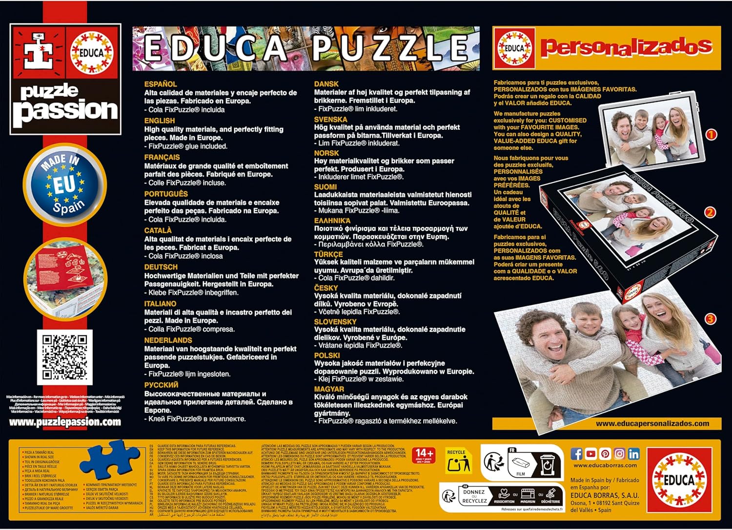 Thumbnail 1 de Educa Puzzle 1000 pièces pour adultes – Chiens sur la Plage (68 x 48 cm), à partir de 14 ans