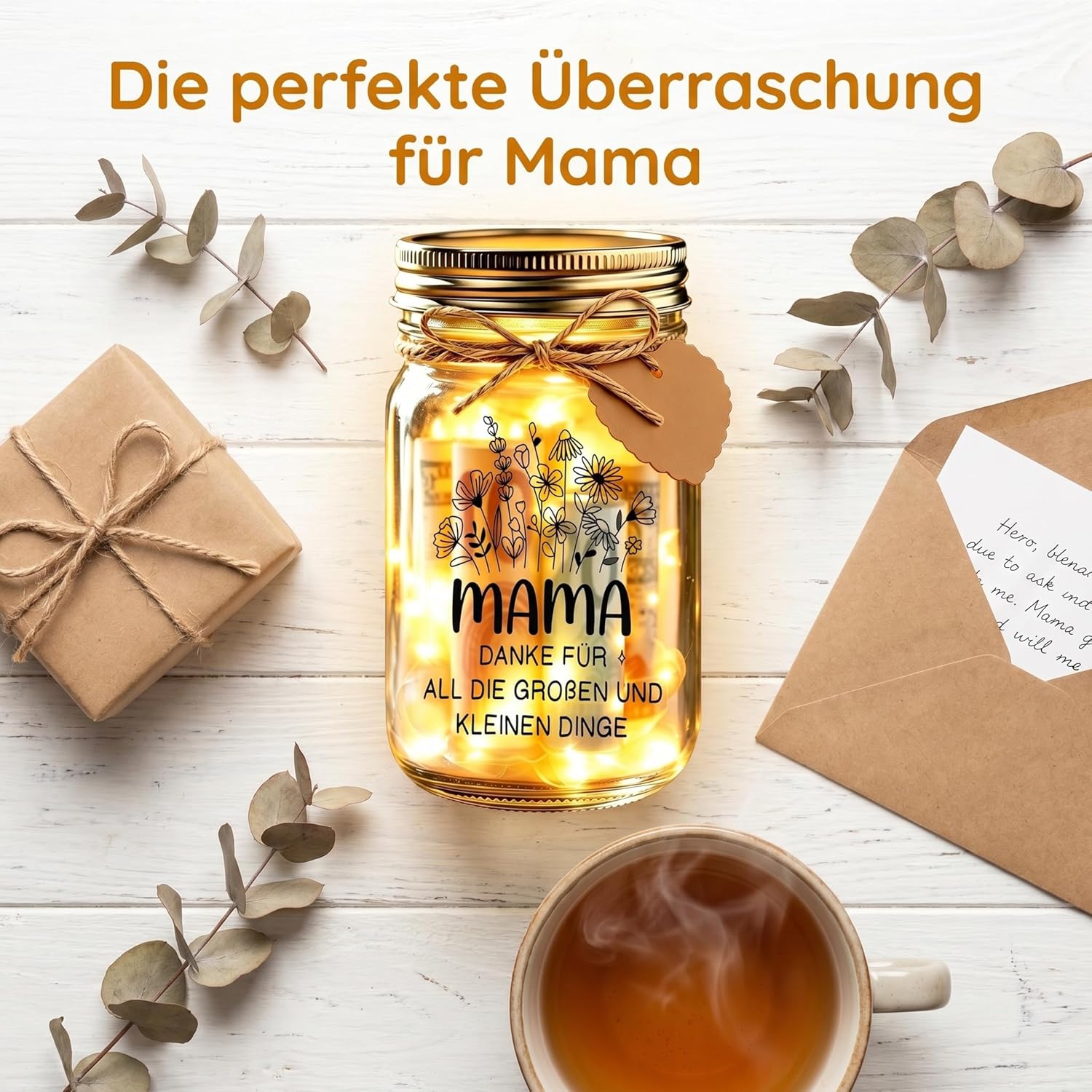 Thumbnail 3 de Johiux LED-Flaschenlicht – Geschenkidee für Mama von Tochter/ Sohn