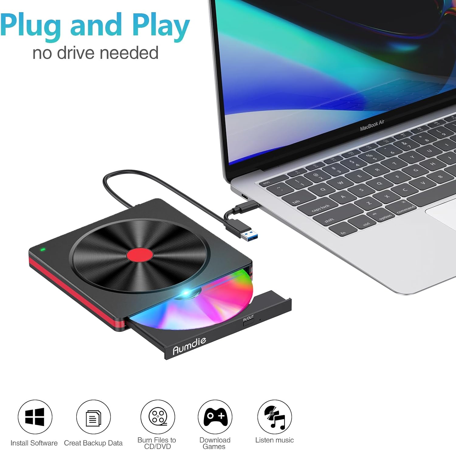 Thumbnail 3 de Externes DVD Laufwerk USB 3.0