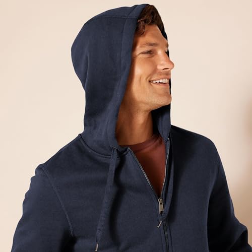 Thumbnail 3 de Amazon Essentials Sweat à capuche en polaire zippé homme, bleu marine, XS