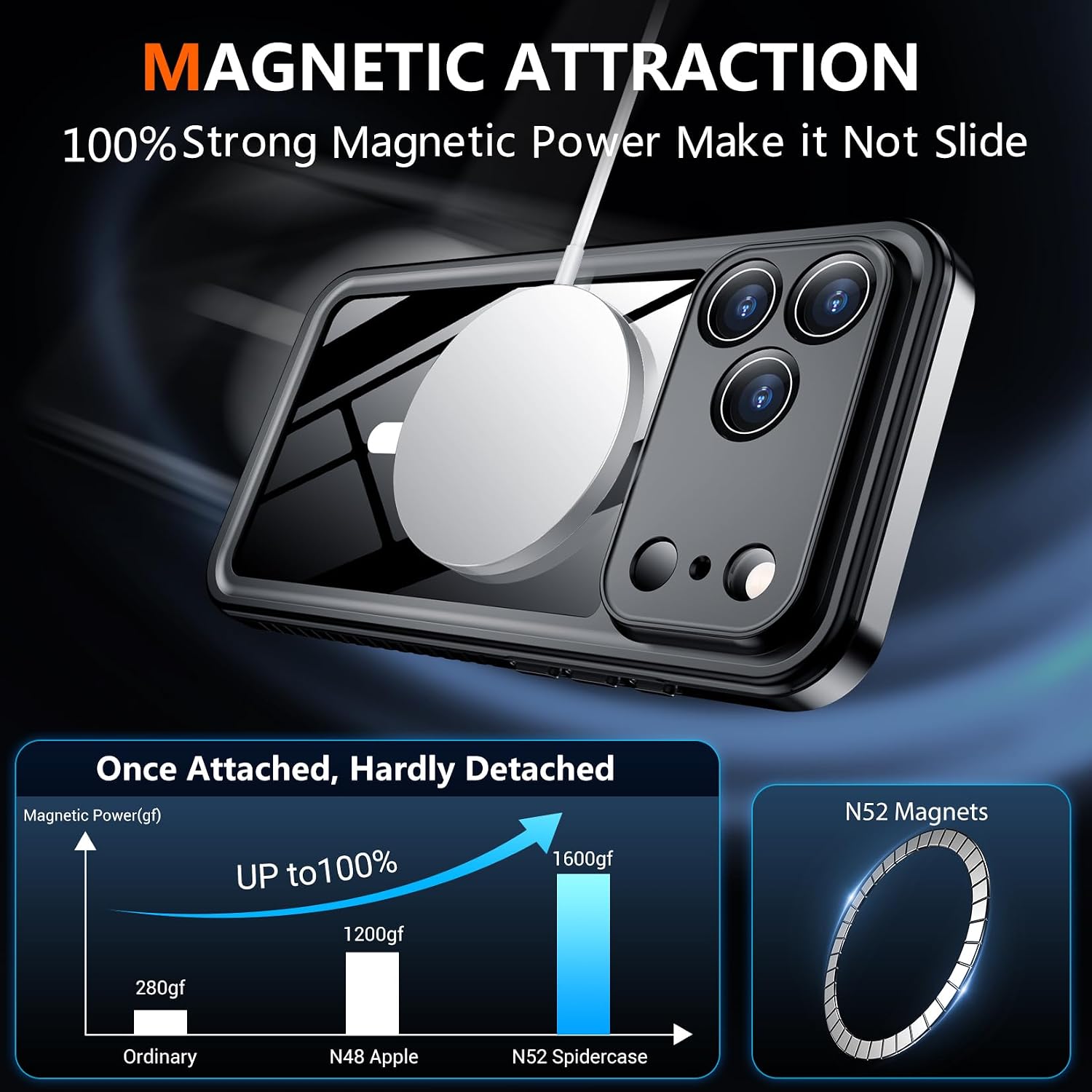 Thumbnail 4 de SPIDERCASE Magnetic iPhone 17 Pro Case 6.3"