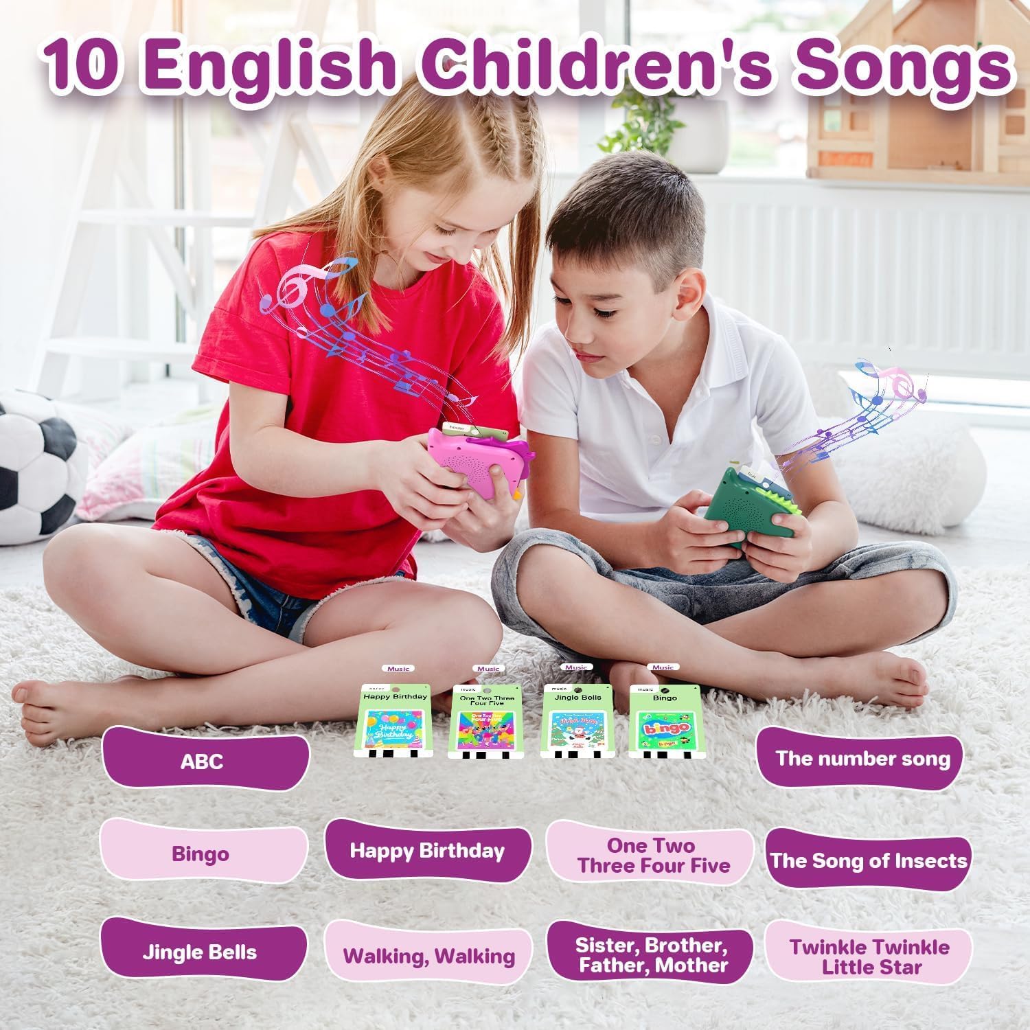 Detalle de 420 Words Talking Flash Cards for Toddlers (3–6 Years) – 210 Cards, Pink