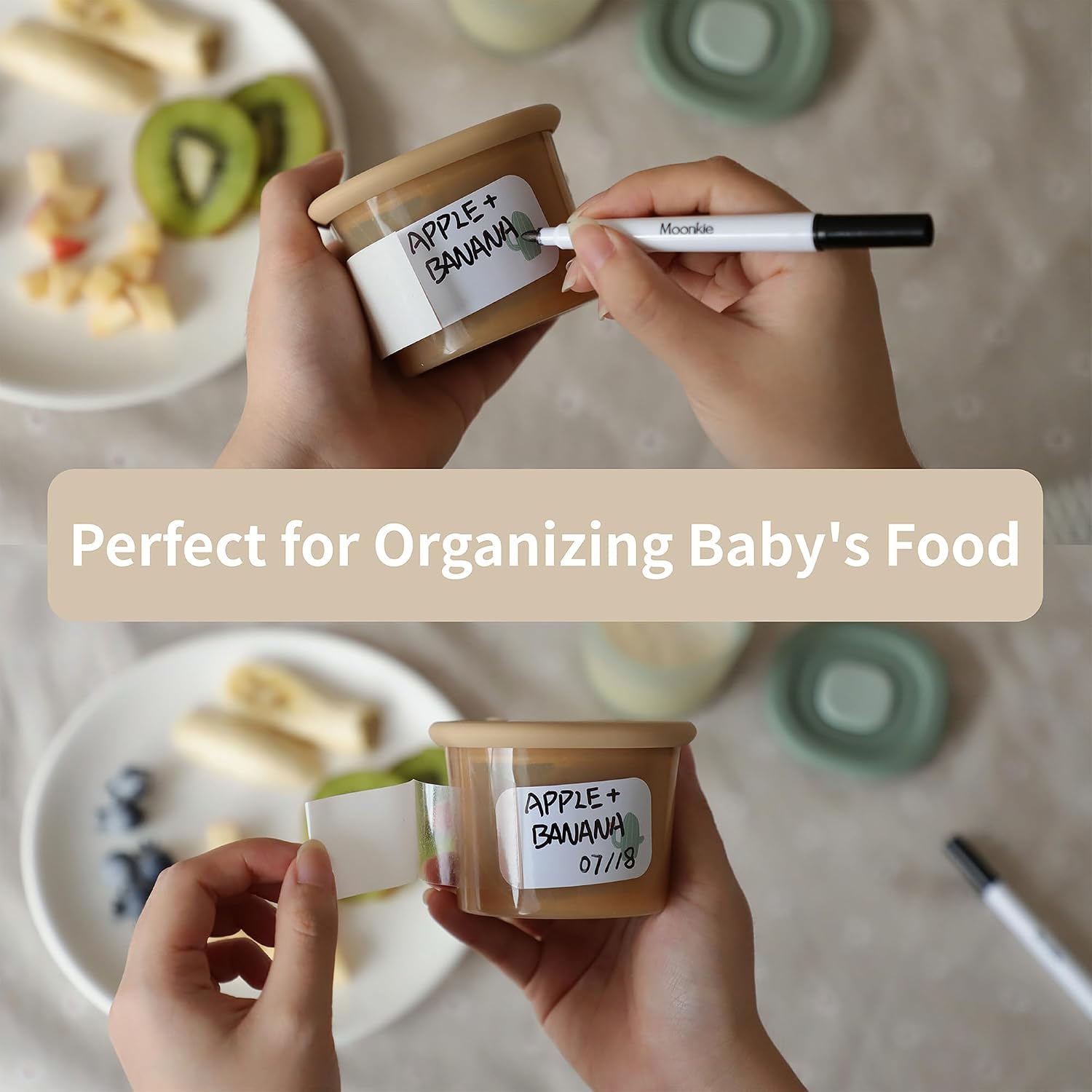 Thumbnail 4 de Moonkie Silicone Baby Food Storage 120 ml, 6 Pack