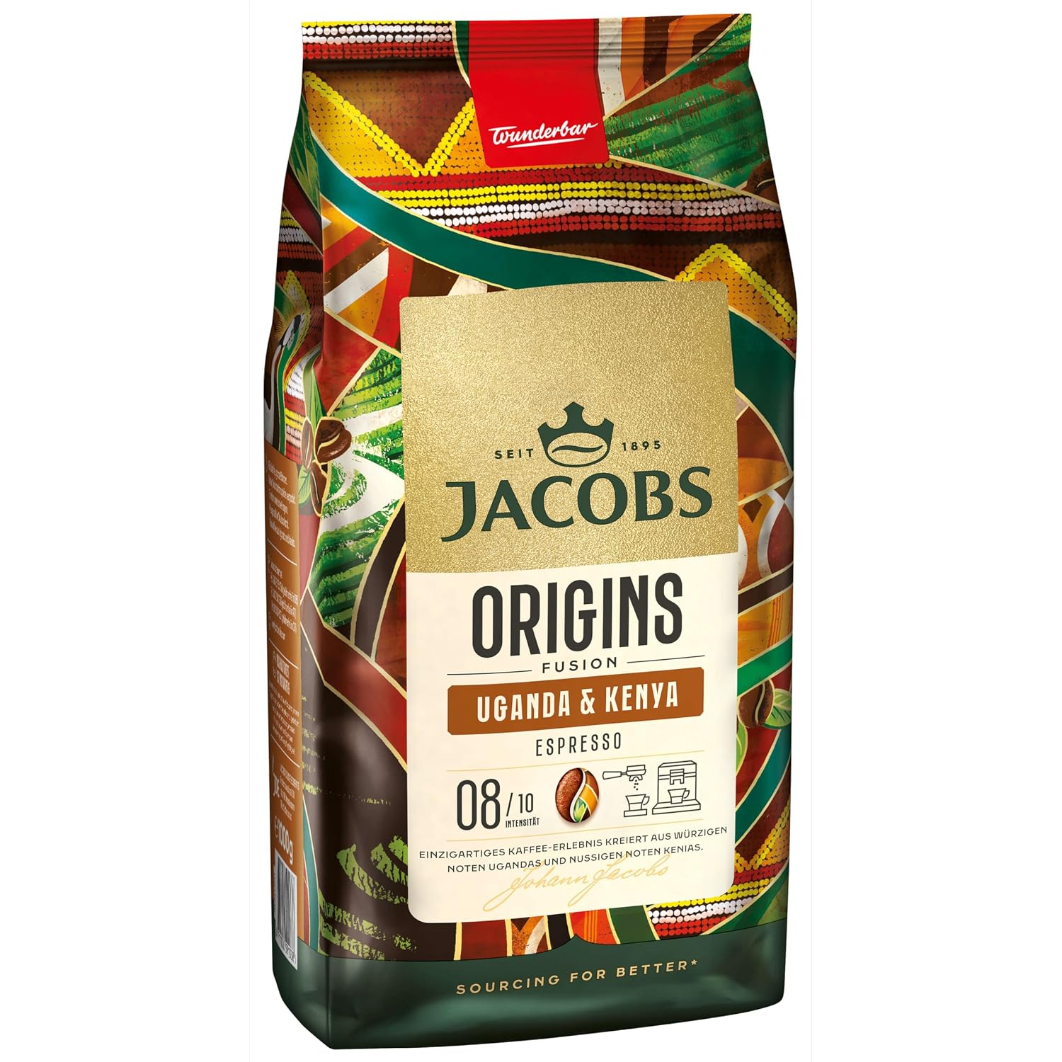 Detalle 2 de Jacobs Kaffeebohnen Origins Uganda & Kenia – Vollmundiger Espresso, 1 kg