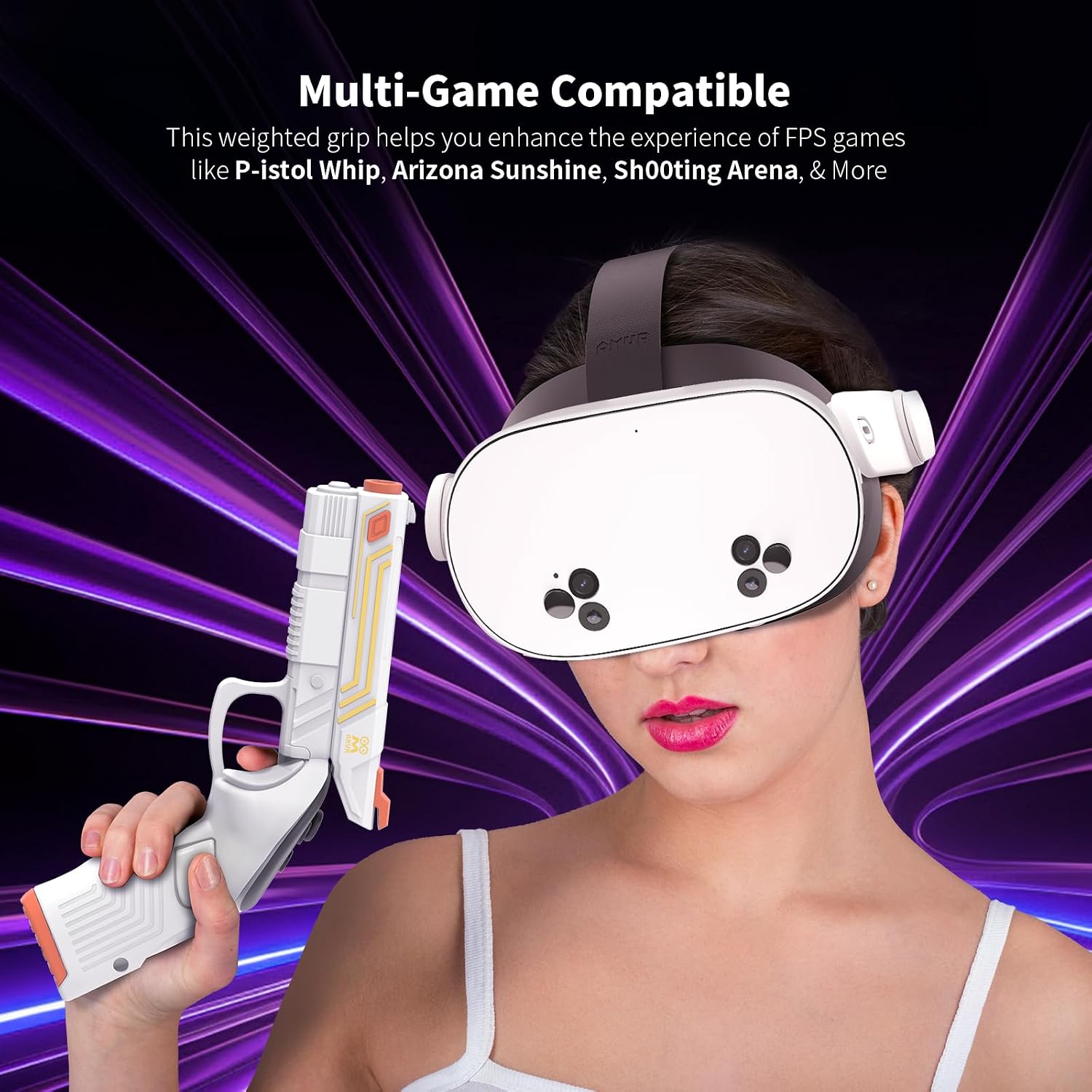 Thumbnail 5 de AMVR VR G-un Stock Attachment for Quest 3