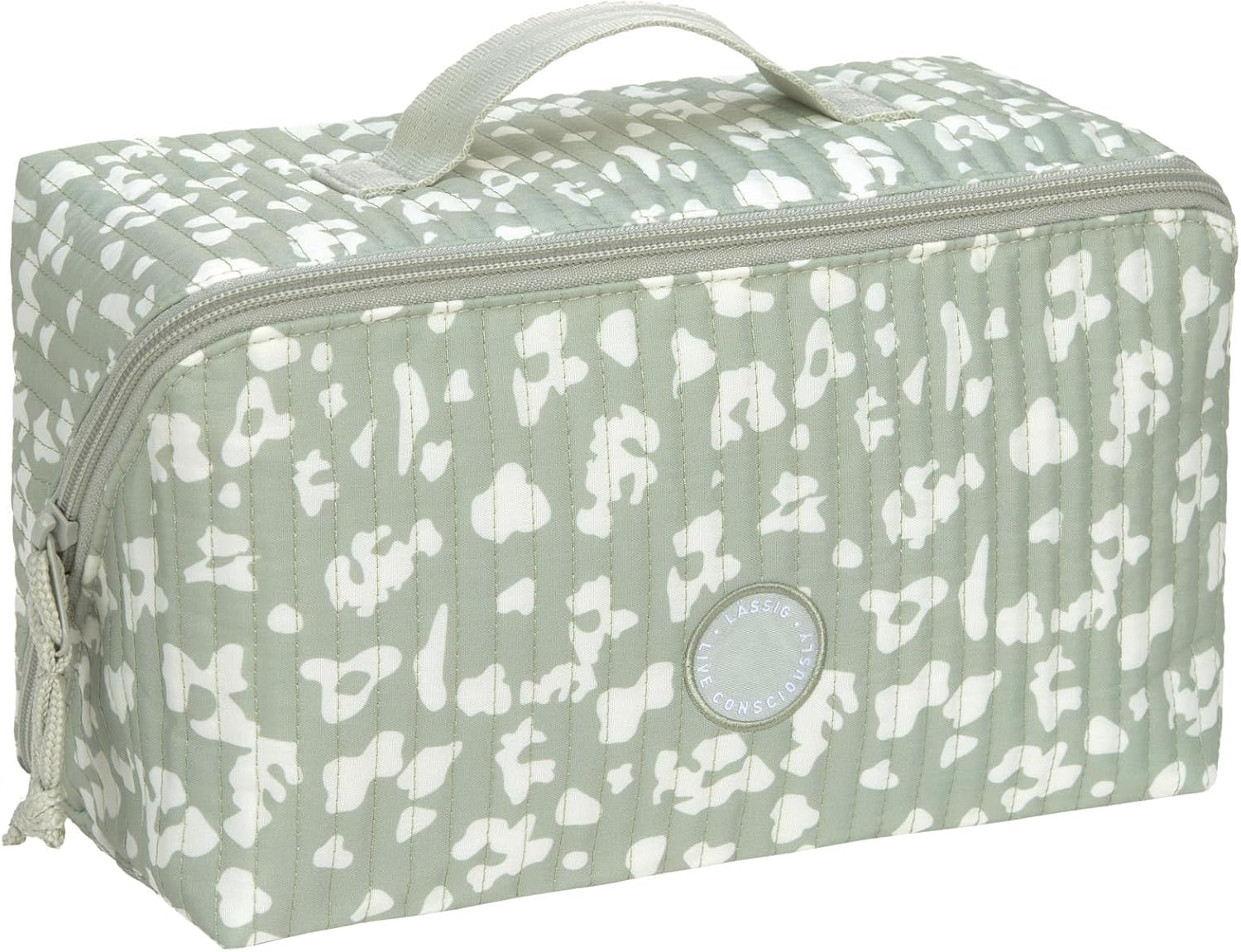 Detalle de LÄSSIG Baby Organiseur de table à langer Flex Organizer Leo light khaki – pratique et portable