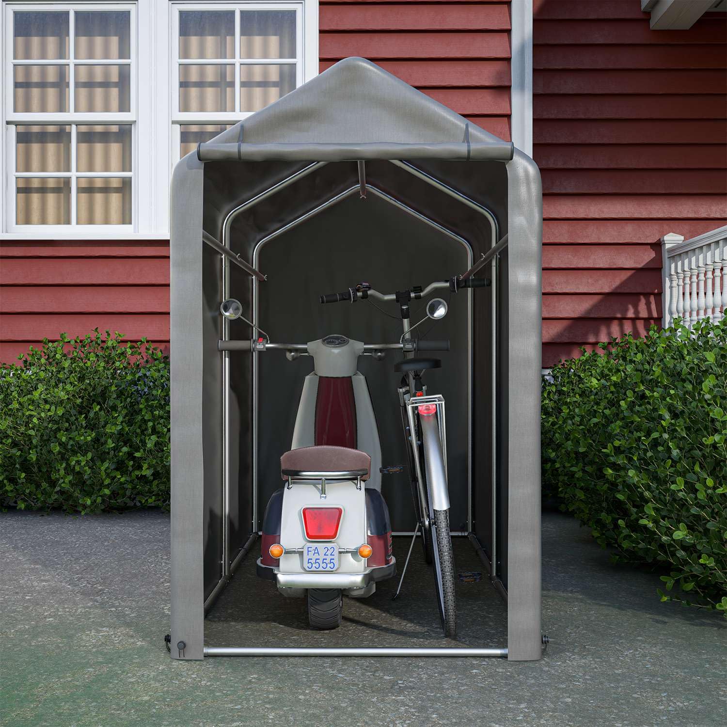 Detalle 2 de Birchtree 1.8m x 1m Garden Bike Shelter