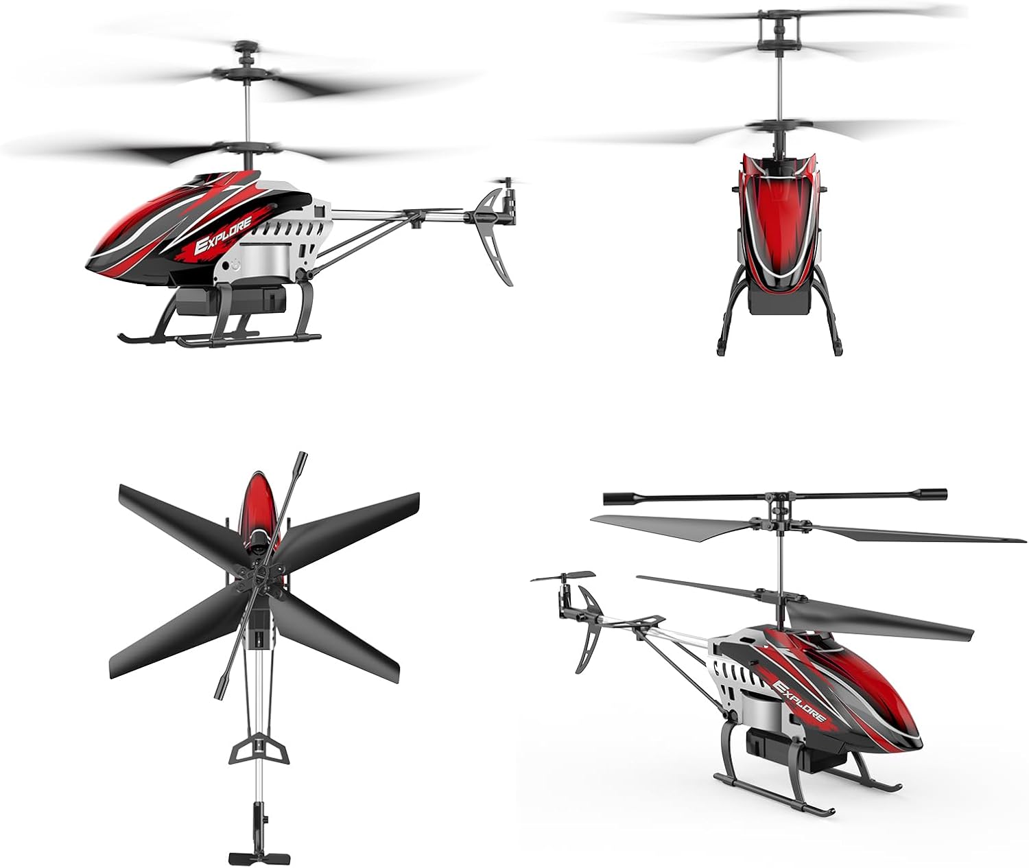 Thumbnail 6 de BUSSGO X11C RC Helicopter with LED Modes, Gyro Hover and 2 Batteries