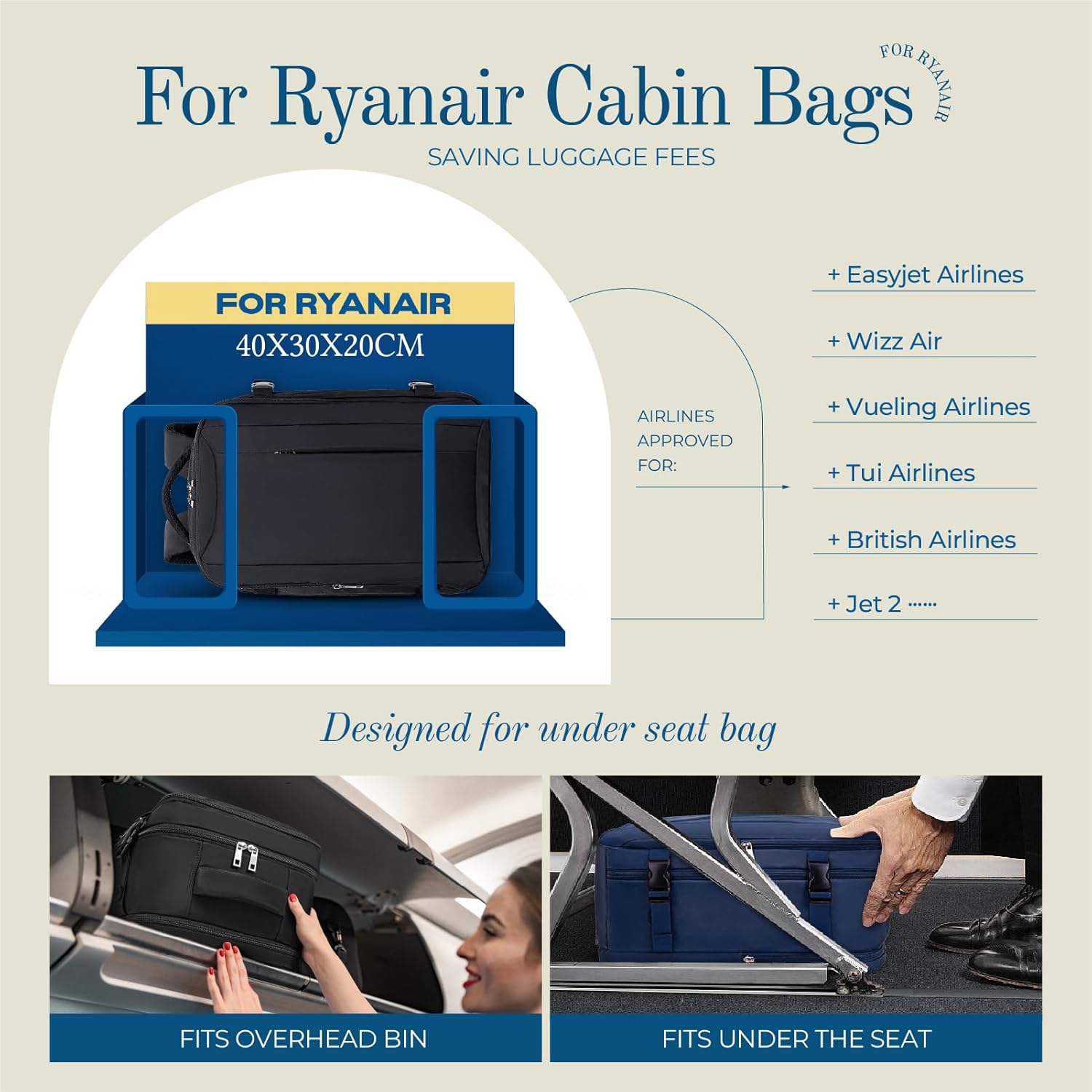 Thumbnail 1 de Lossga Mochila 40x30x20 para Ryanair