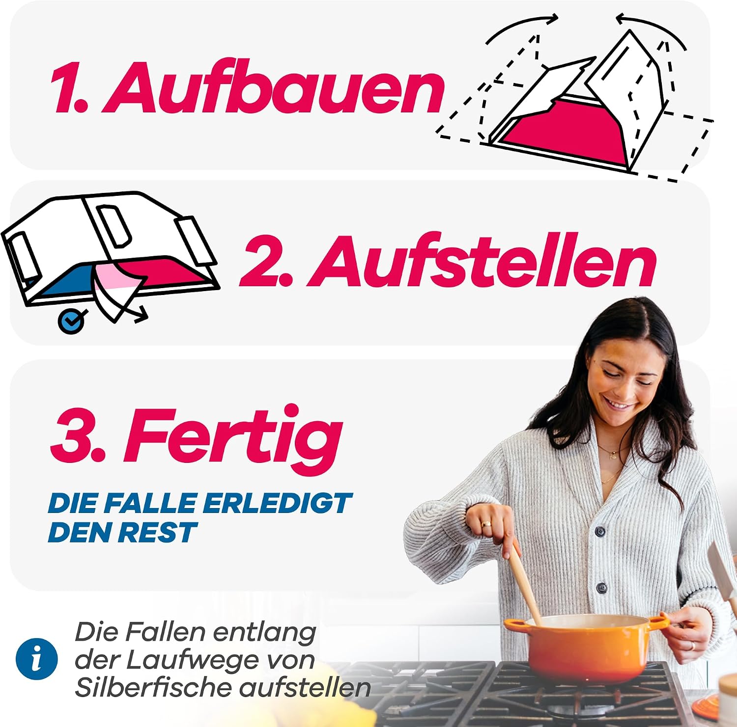 Thumbnail 2 de Gerobug Silberfischfalle 12 Stück – giftfrei, diskret und langlebig