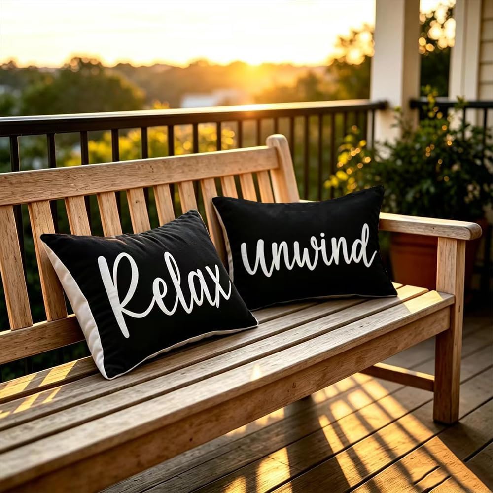 Detalle 2 de layhut Ru-lumbar-001 Relax Unwind Outdoor Pillow Covers, Set of 2