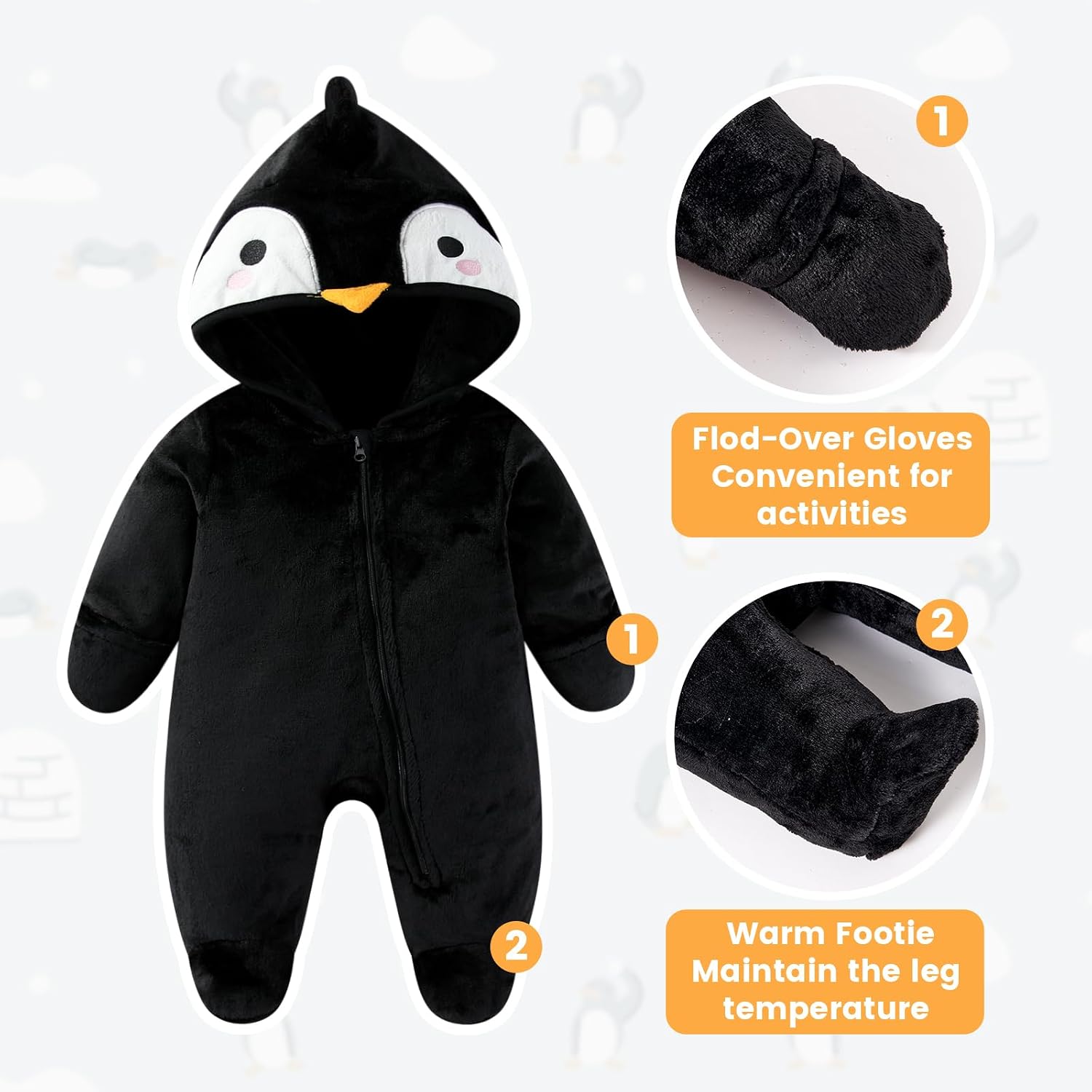 Detalle de WYTbaby Baby Snowsuit 0-12 months