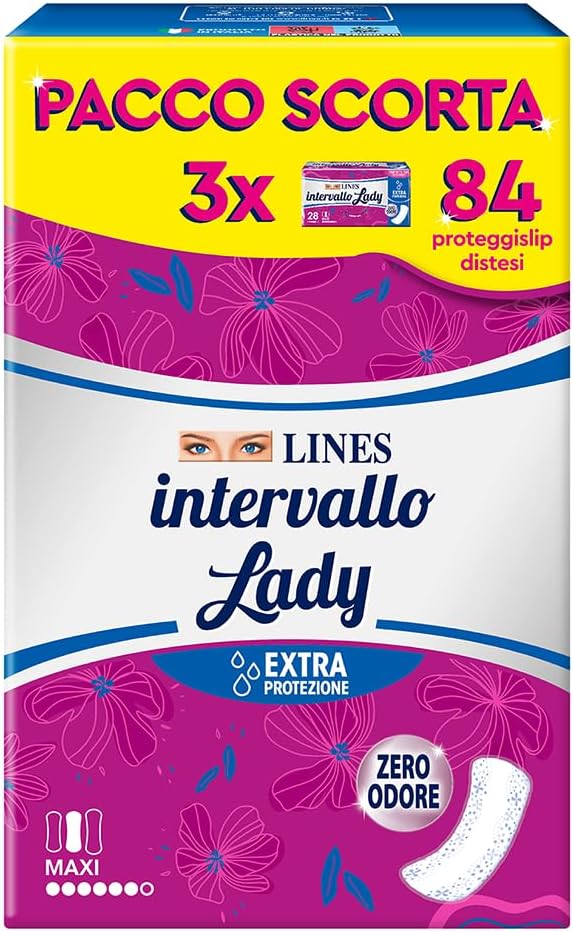 Imagen de LINES INTERVALLO LADY PROTEGGISLIP: salvaslip super assorbente per perdite,Zero Odore, confezione scorta en OfertitasTOP