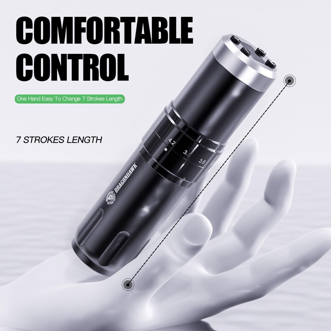 Thumbnail 4 de Dragonhawk Penna rotativa senza fili 1500mAh per tatuaggi 🎨