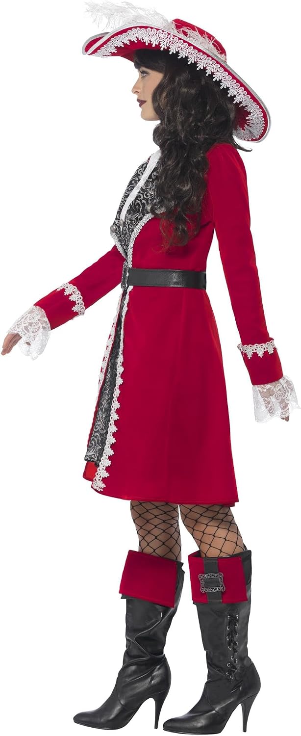 Detalle 2 de Smiffys Damen Luxus Kapitänin Kostüm 40–42 Bust
