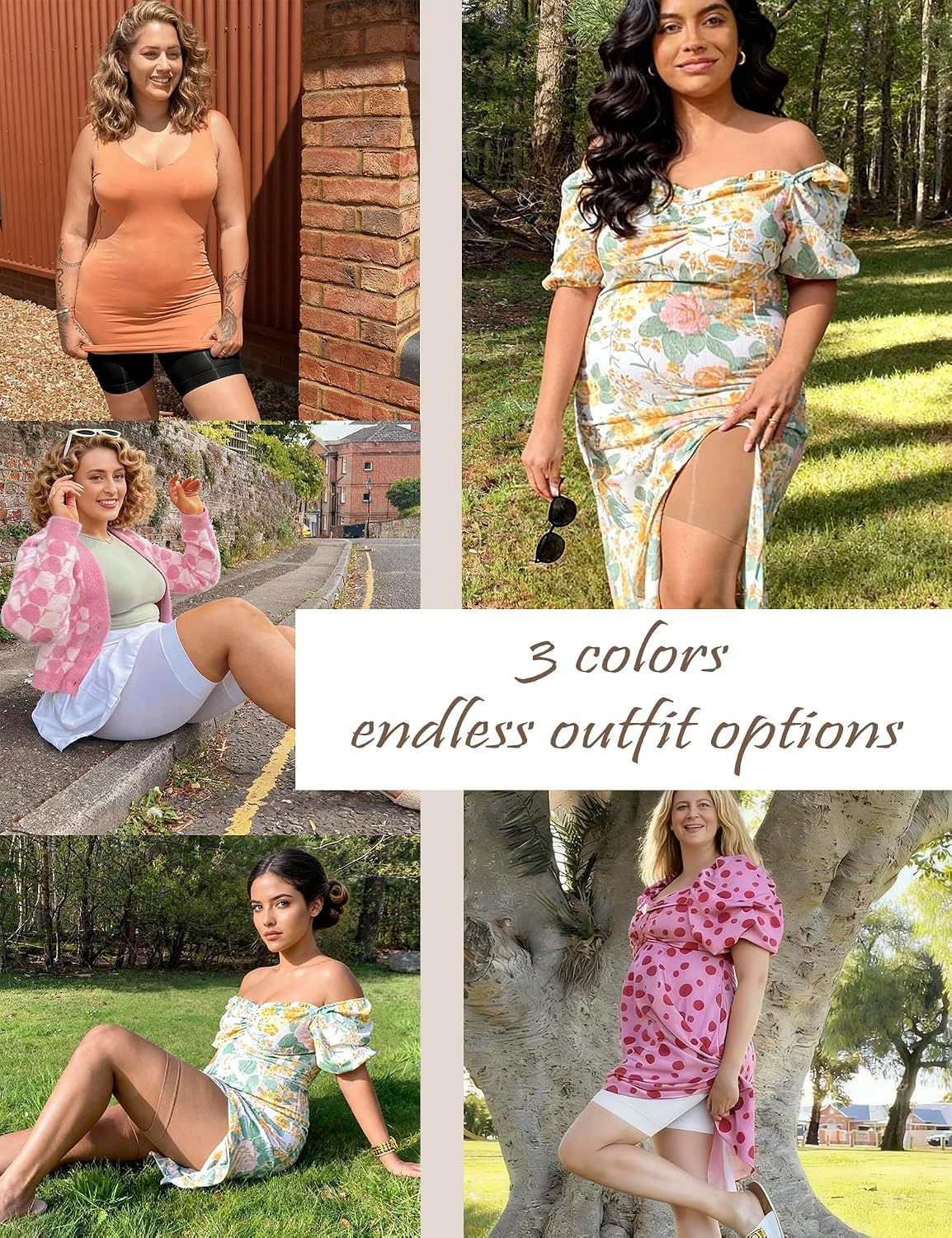 Thumbnail 1 de Slip Shorts for Under Dresses Women 3-Pack: Cooling, Anti-Chafing, No-Roll Undershorts