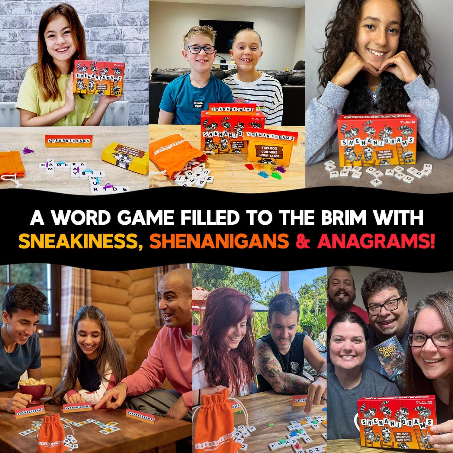Detalle de Shenanigrams Mega-Mischievous word game ๐ฒ