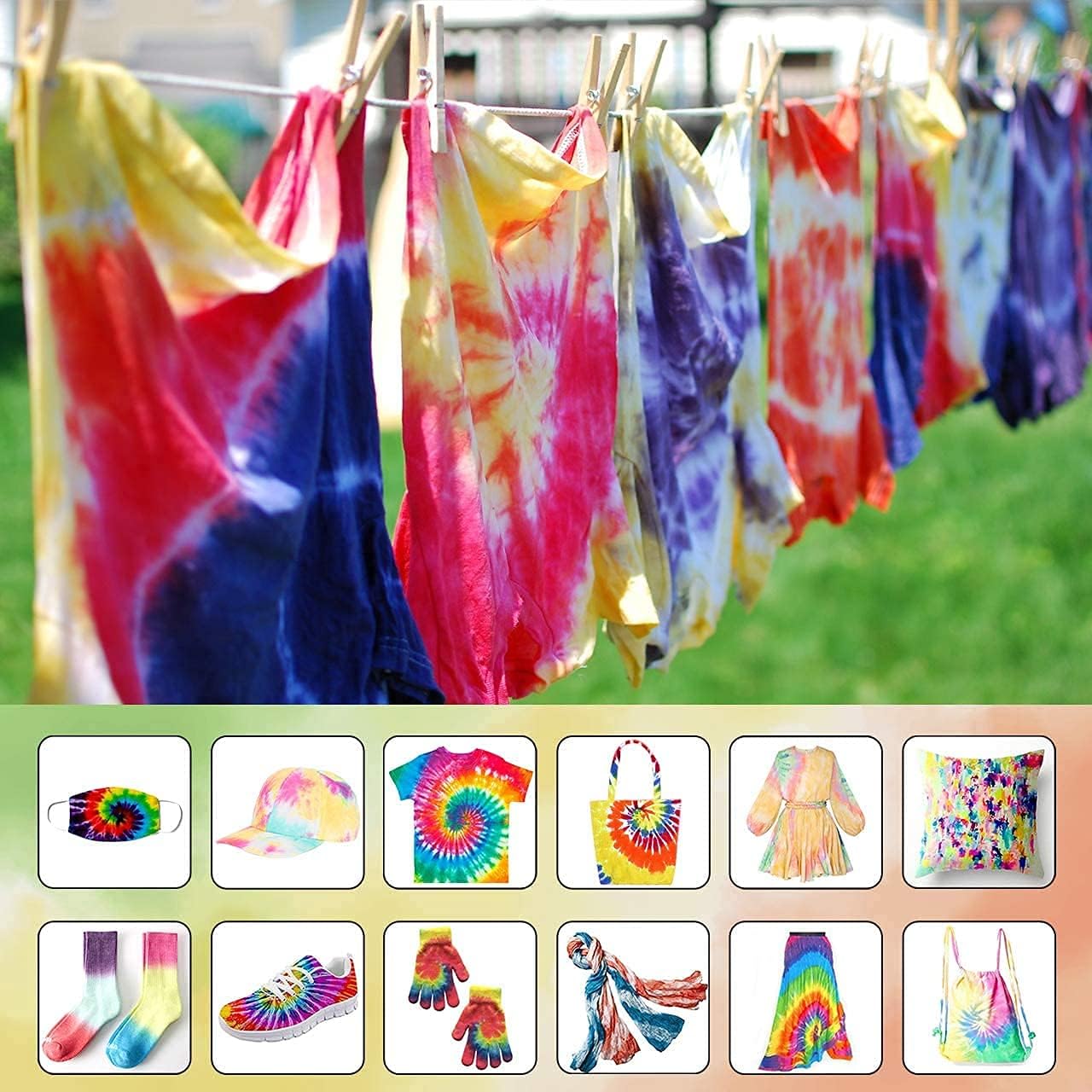 Thumbnail 6 de URBZUE Batik-Set 18 Farben