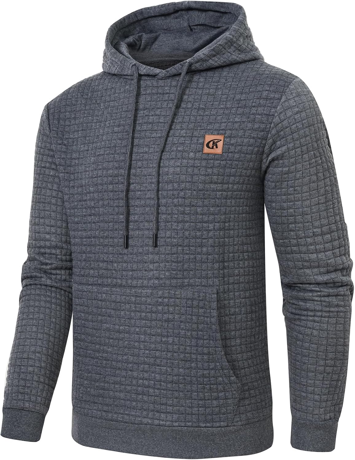 Detalle 2 de YuKaiChen Herren Kapuzenpullover mit gebürstetem Fleece innen und Kordelzug