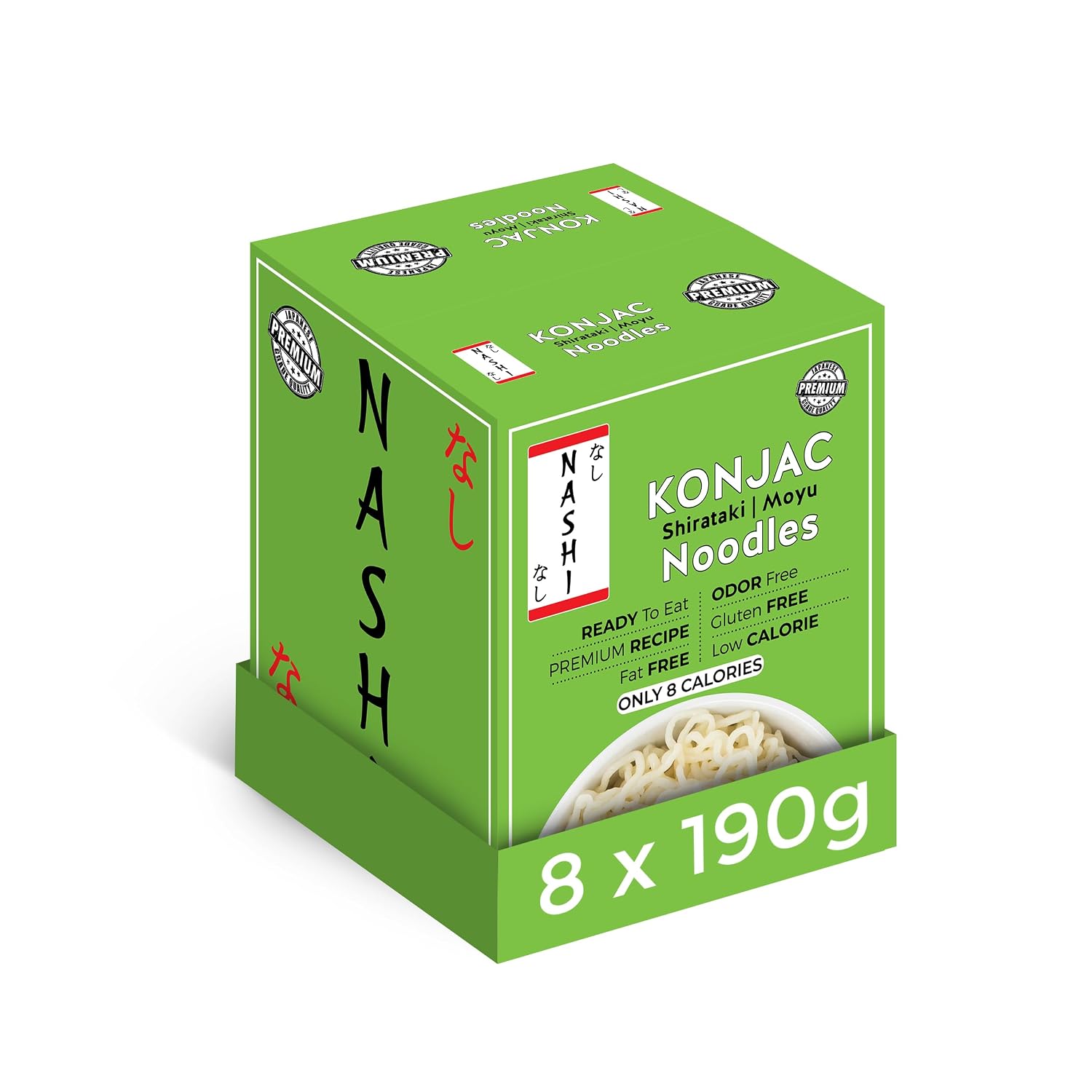 Thumbnail 2 de Nashi Shirataki Konjac Noodles, 53.61 oz Pack of 8, Ready to Eat