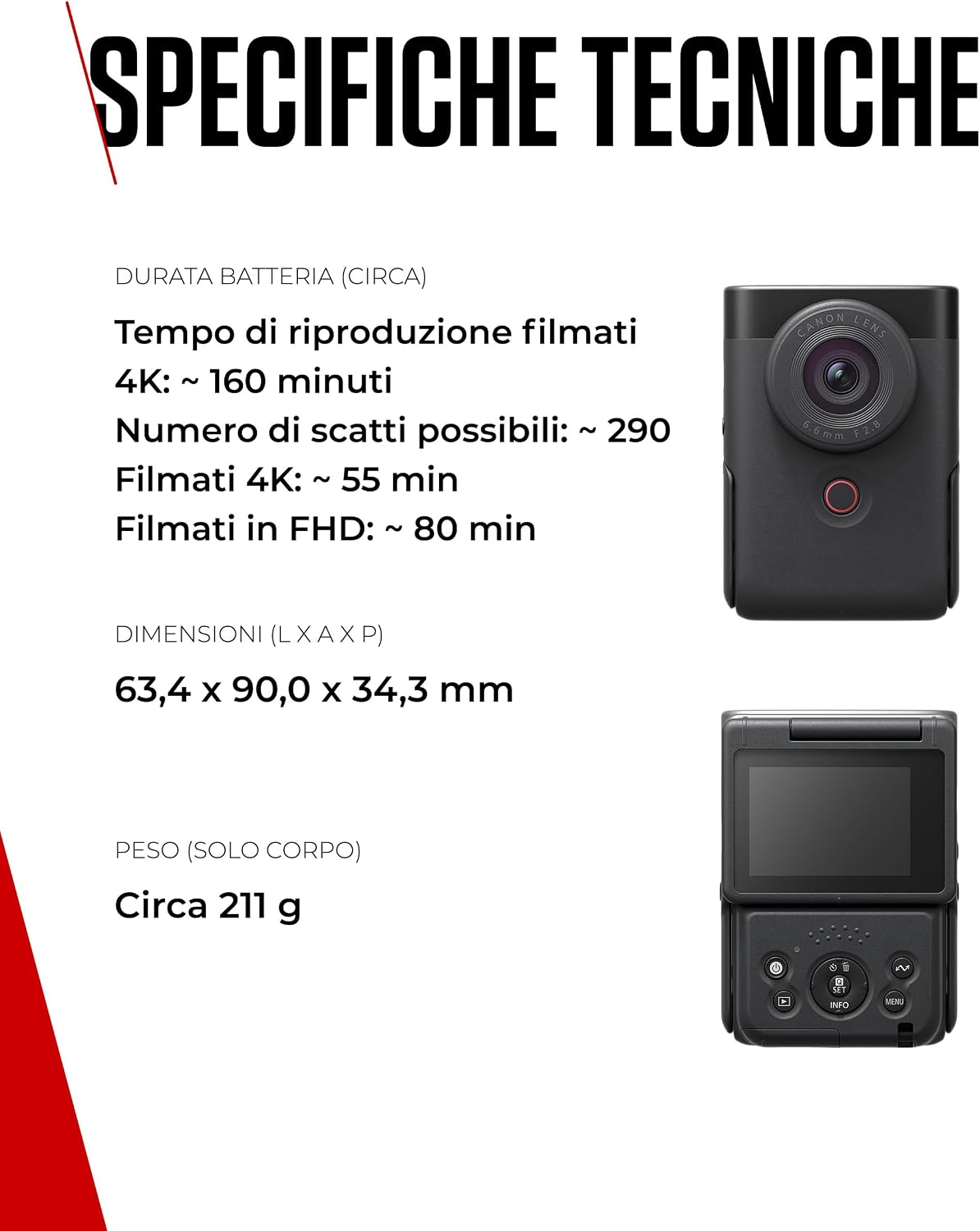 Thumbnail 6 de Canon PowerShot V10 Starter Kit per Vlogging – Videocamera 4K UHD tascabile