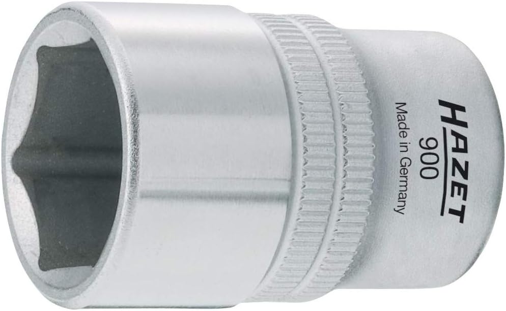 Detalle de HAZET 900-15 6角ソケット 15mm、1/2インチ差込角・クロム仕上げ・手動用
