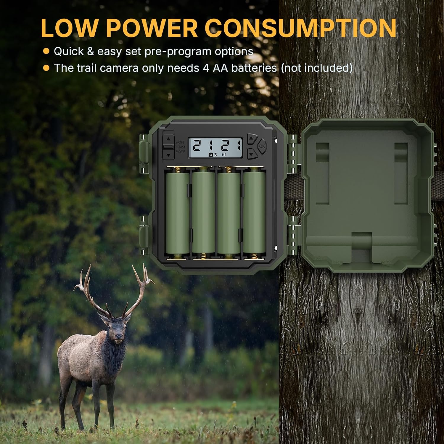Detalle 2 de WOSPORTS Mini Trail Camera, 30MP Photos, 1080p Video & Night Vision