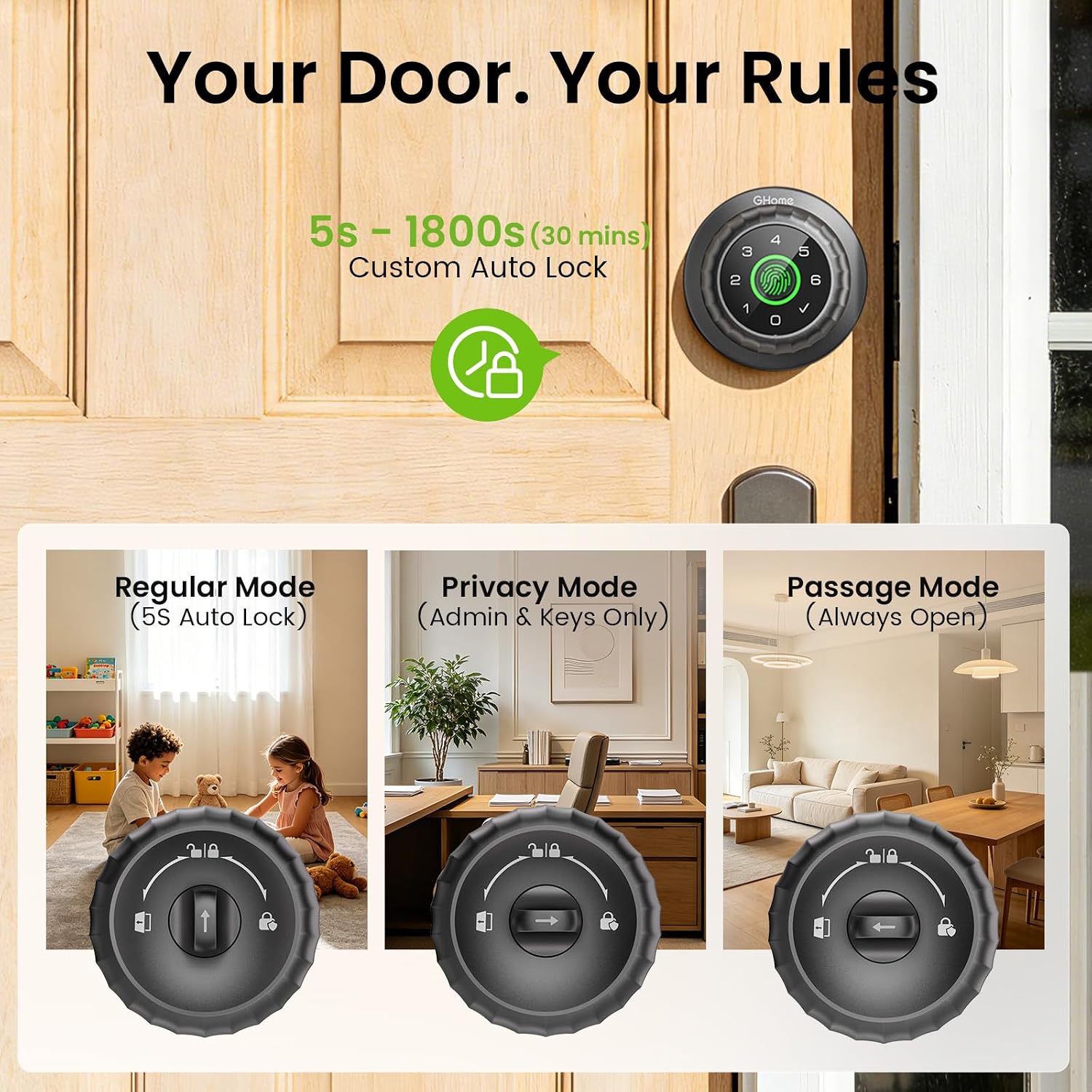 Thumbnail 6 de GHome Smart Fingerprint Door Knob KD03 PRO
