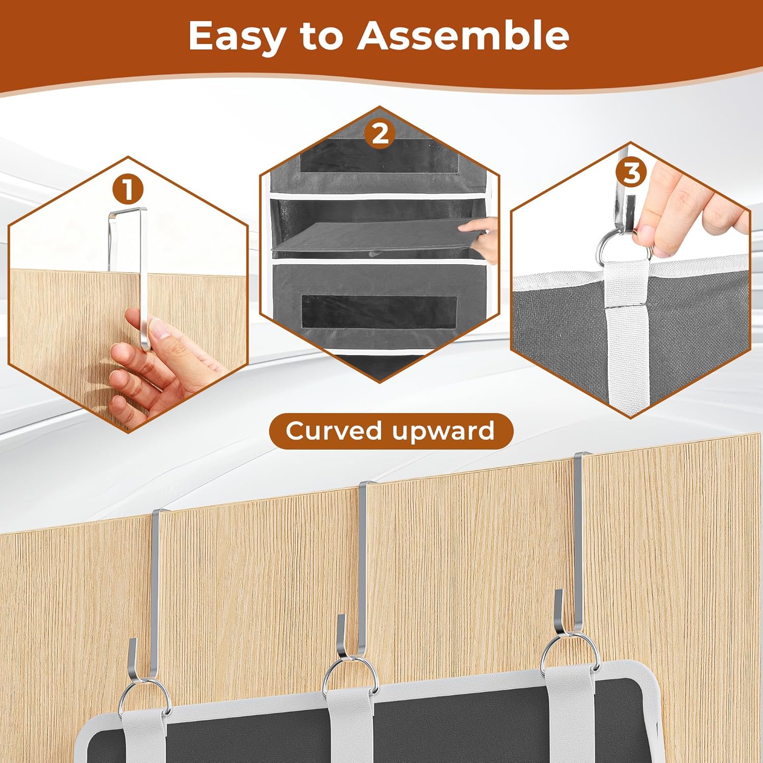 Thumbnail 5 de 2-Pack Over the Door Organizer
