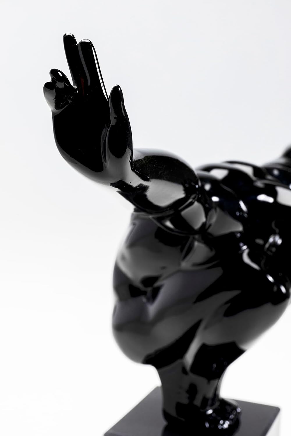 Detalle 2 de Kare Design Objet décoratif Athlète noir en marbre — Sculpture d’intérieur, 29x43x15 cm