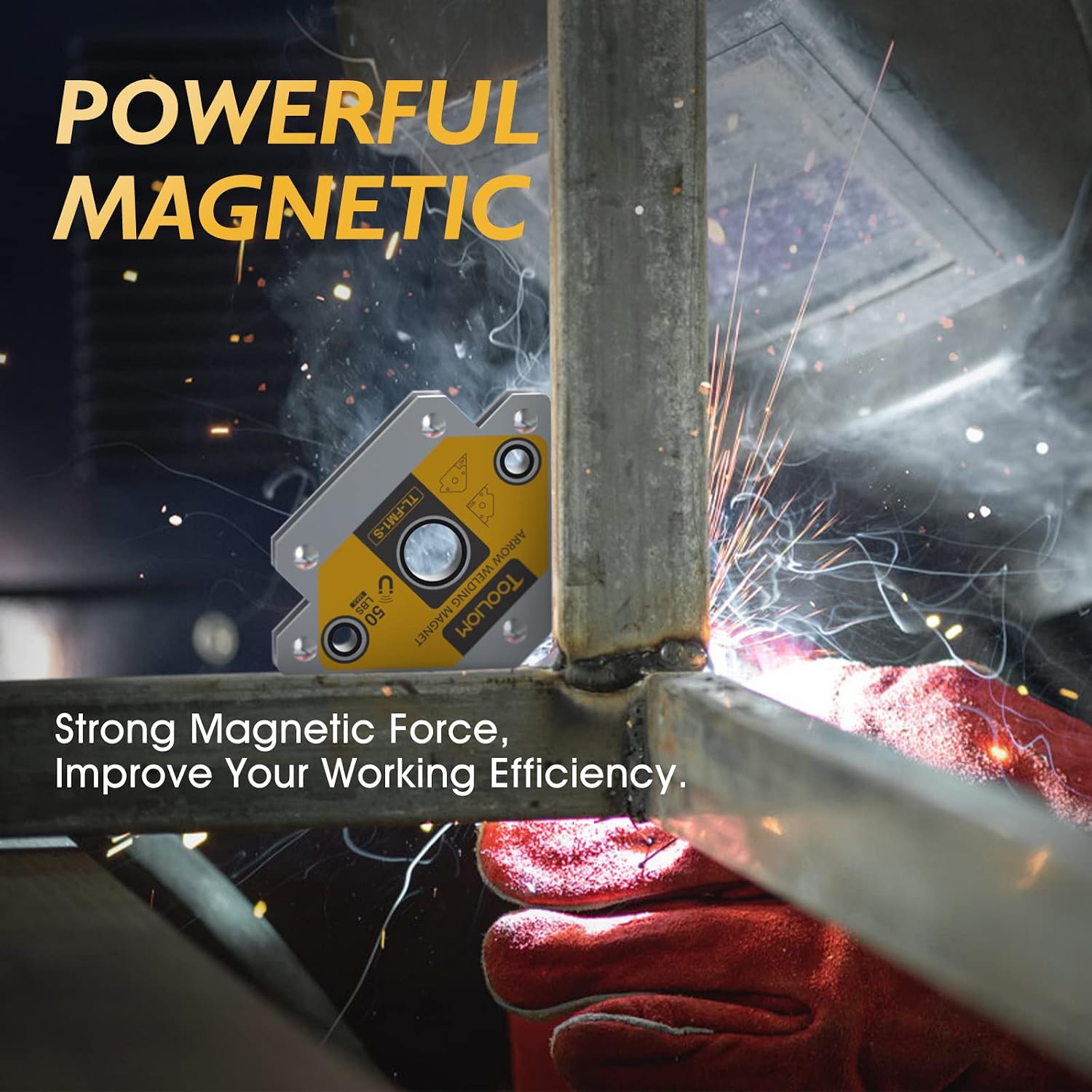 Thumbnail 3 de TOOLIOM Welding Magnets 4-Piece Set