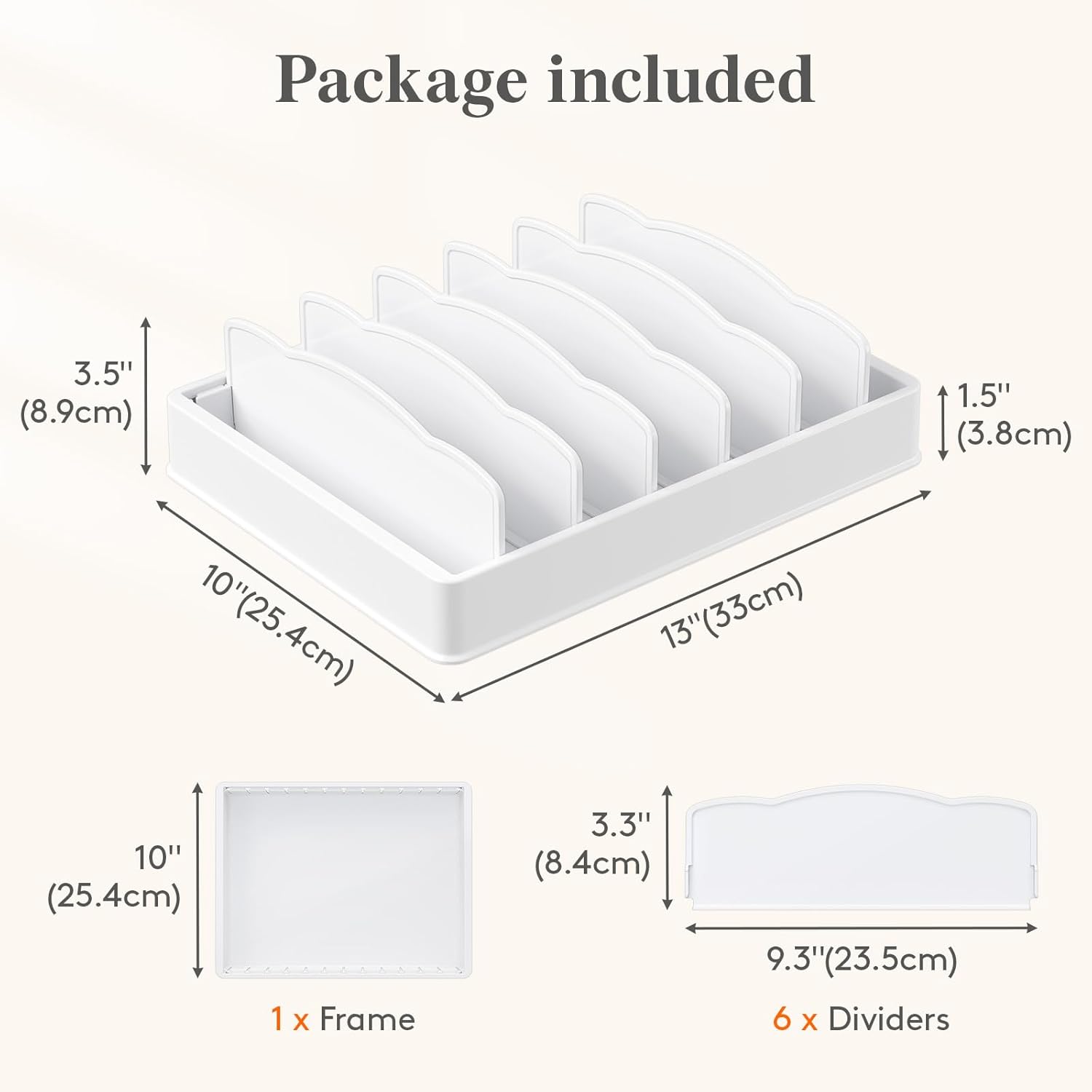 Detalle 2 de Lifewit Adjustable Lid Organizers, 6 Dividers ⚙